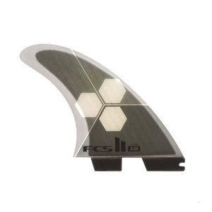 FCS II AM PC Aircore Large Grey Thruster Surfboard Fins