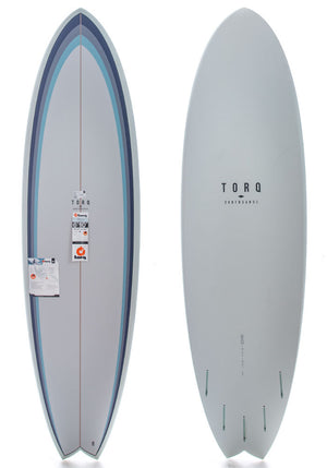Torq 6'10 Fish Blue/Grey Surfboard