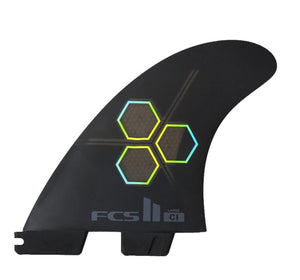 FCS II Reactor CI Upright Large Thruster Surfboard Fins