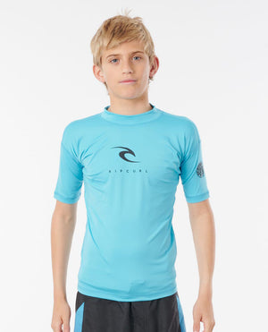 Rip Curl Boy's Corpo Short Sleeve Rash Guard