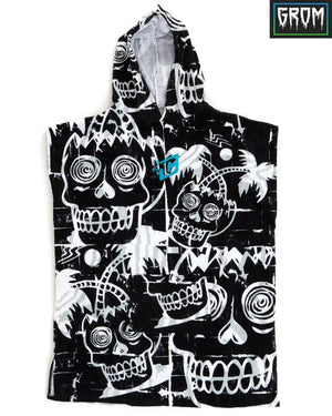 Creatures of Leisure Grom Surf Poncho Black White