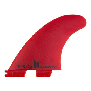 FCS II Accelerator Neo Glass Large Thruster Surfboard Fin Set