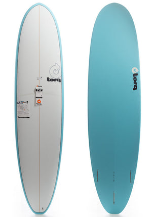Torq 7'4 Fun V+ Pinline Blue White Deck