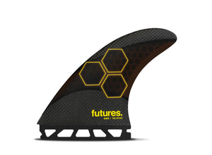 Futures AM2 Techflex Thruster Surfboard Fin Set