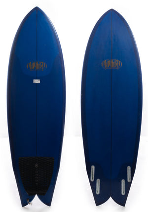 Used 5'11 5'10 Round Nose Fish Retro Surfboard