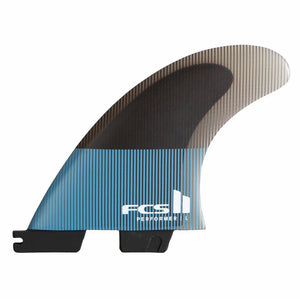 FCS II Performer Performance Core Large Thruster Tranquil Blue Surfboard Fins