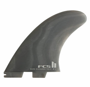 FCS MR Twin + Stabilizer Neo Glass Smoke Surfboard Fin Set