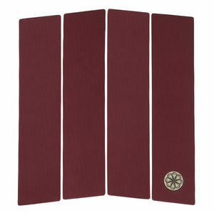 Octopus Front Deck Burgandy 4 Piece Surfboard Traction Pad