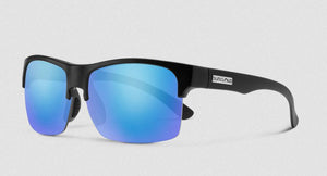 Suncloud Rambler Lite Matte Black/Polar Blue Mirror