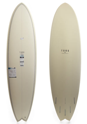 Torq 7'2 Fish Fish Cream Pattern Surfboard
