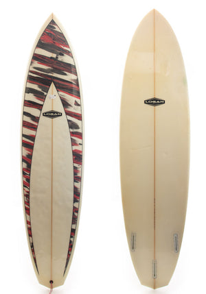 Used 7'4 Logan Mid Length Surfboard