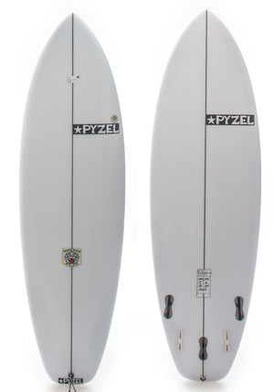 Pyzel 5'8 White Tiger Short board w FCS II