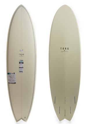 Torq 6'6 Fish Cream Surfboard