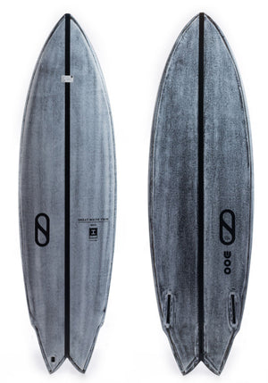 Firewire 5'8 Great White Twin Volcanic Shortboard Surfboard