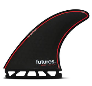 Futures Jordy Large Black/Red Surfboard Fins