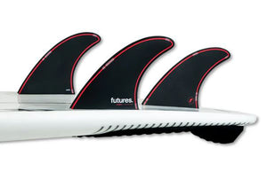 Futures Jordy Large Black/Red Surfboard Fins