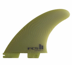 FCS II Carver Neo Glass Eco Large Eucalyptus Tri-Quad Surfboard Fin Set
