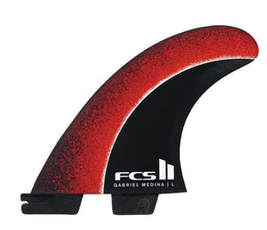 FCS II PC+Aircore Gabriel Medina Thruster Medium Fireball Surfboard Fins