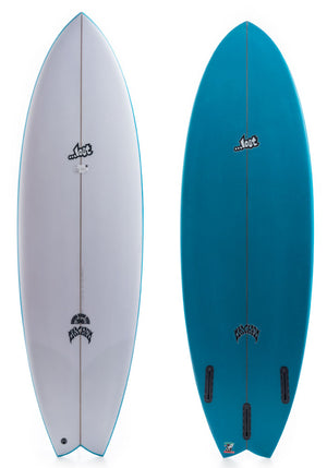 Lost 5'10 Round Nose Fish 1996 Surfboard w/Futures Boxes