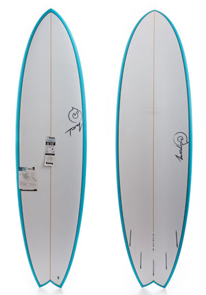 Torq 6'10 Fish Teal Surfboard