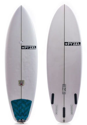 Used Pyzel 5'7 White Tiger Short board