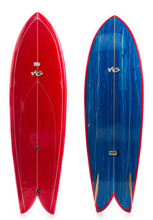 Used KG 6'2 Fish Surfboard