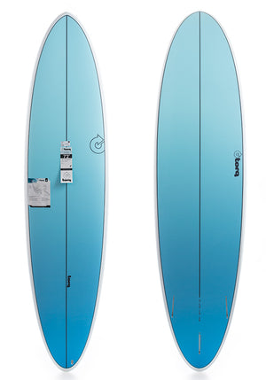 Torq 7'2 Fun Blue Fade Funboard Surfboard