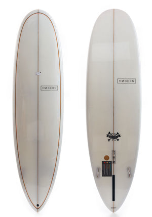Modern 7'0 Love Child Black Burnt Orange Surfboard