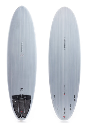 Used Thunderbolt 6'6 Moe Mini Candy White (Red) Mid-Length Surfboard