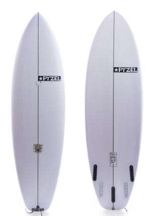 Pyzel 6'4 White Tiger Surfboard Futures 5 fin