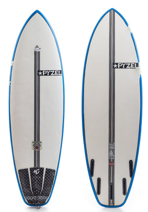 USED Pyzel 5'8 White Tiger Shortboard Surfboard