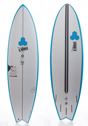 Torq Channel Islands 6'6 Pod Mod Surfboard Blue Rails Pinline