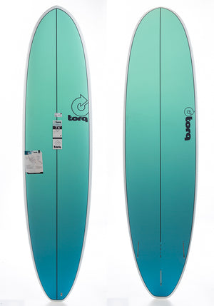 Torq 7'4 V+ Seagreen Fade Funboard Surfboard