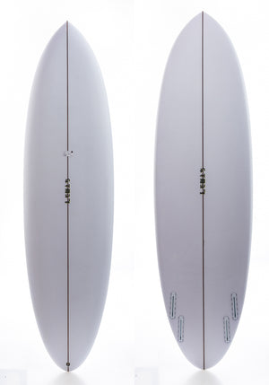 Lewis 6'7 Jefe Mid Length Futures Quad Surfboard