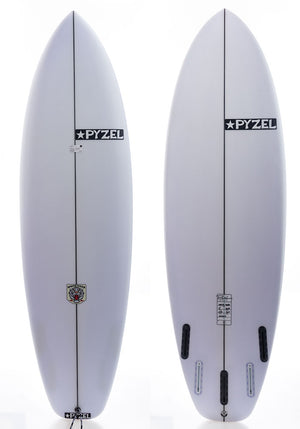 Pyzel 6'0 White Tiger Shortboard Surfboard Futures