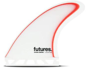 Ethan Ewing Large White Red Fiberglass Futures Thruster
