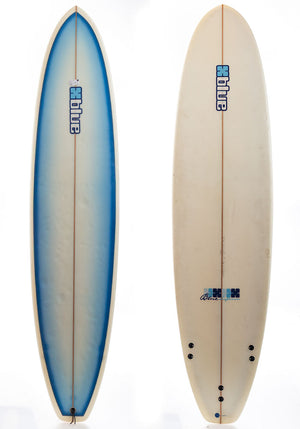 Used 7'6 Blue Midlength Surfboard