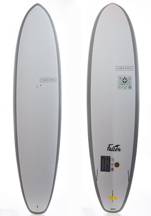 Modern 7'6 Falcon TT Grey Funboard Surfboard
