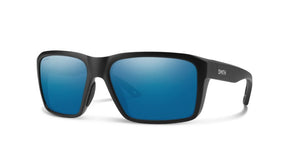 Smith Backcast Matte Black Blue Mirror Sunglasses