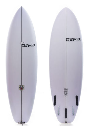 Pyzel 6'2 White Tiger w/Futures Shortboard Surfboard