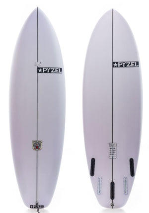 Pyzel 5'9 White Tiger Shortboard Surfboard w/Futures