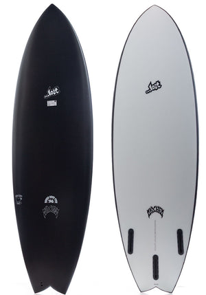 Lost 5'8 Round Nose Fish 1996 Black Sheep Surfboard