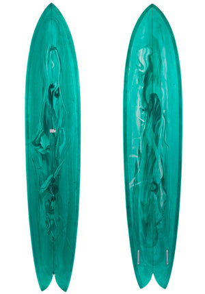 9'0 Skunk Evisu Long Fish Surfboard Futures Twin