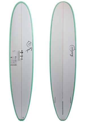 Torq 8'6 Longboard with Sea Green Rails