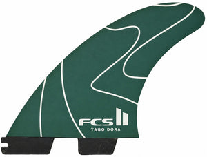 Yago Dora FCSII Pulse Green Medium Surfboard Fins