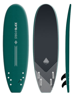 Storm Blade 6'6 Soft Top Quad Runner Surfboard