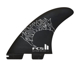 FCS II Mayhem Driver PC Carbon MD Surfboard Fins