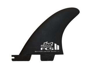FCS II Mayhem Driver PC Carbon Quad Rear MD Surfboard Fins