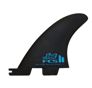 FCS II Mayhem Driver PC Carbon Quad Rear LG Surfboard Fins