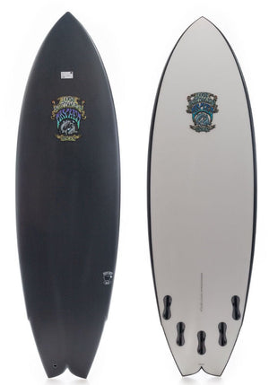 5'7 Pisces Black Sheep Lost Fish Surfboard FCSII - Rider Shack